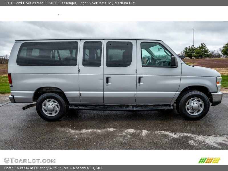 Ingot Silver Metallic / Medium Flint 2010 Ford E Series Van E350 XL Passenger