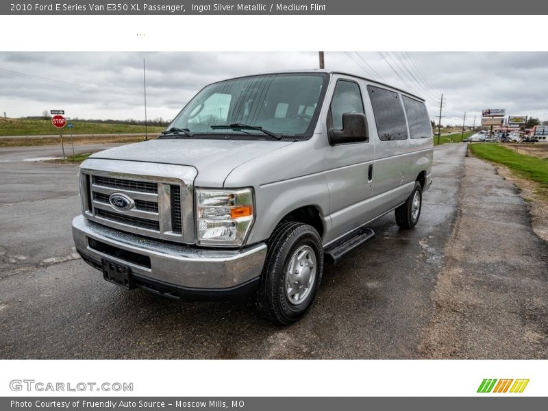 Ingot Silver Metallic / Medium Flint 2010 Ford E Series Van E350 XL Passenger