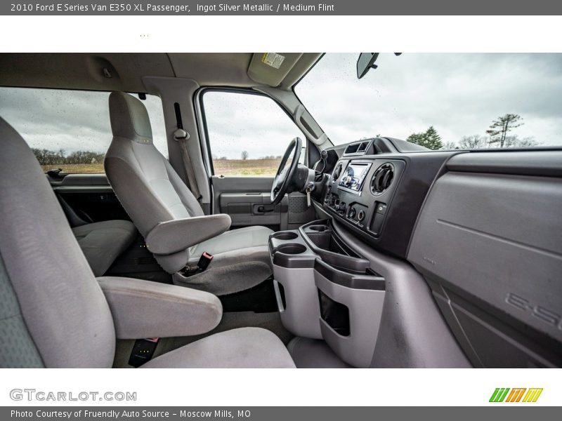 Ingot Silver Metallic / Medium Flint 2010 Ford E Series Van E350 XL Passenger
