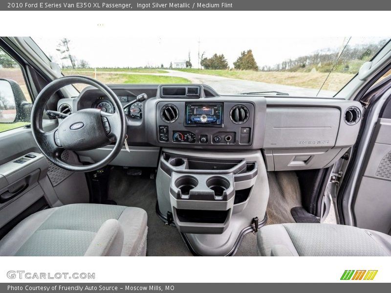 Ingot Silver Metallic / Medium Flint 2010 Ford E Series Van E350 XL Passenger