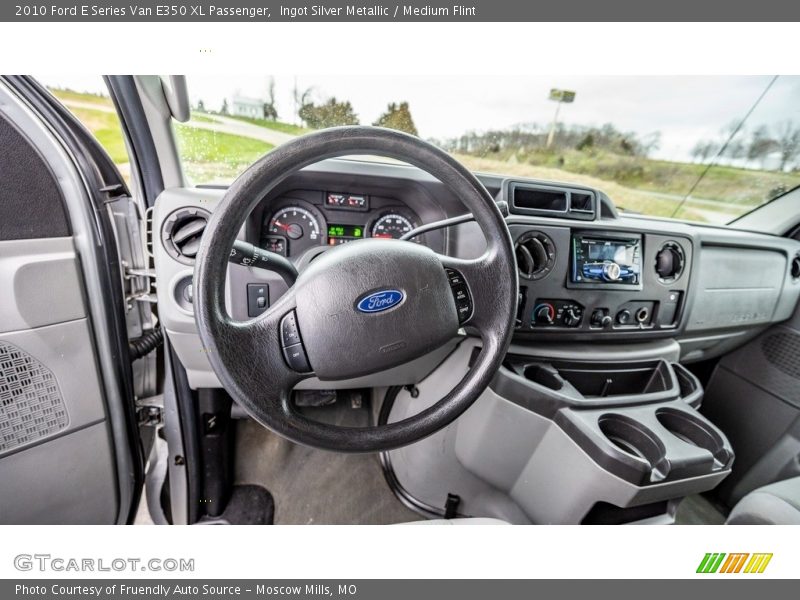 Ingot Silver Metallic / Medium Flint 2010 Ford E Series Van E350 XL Passenger