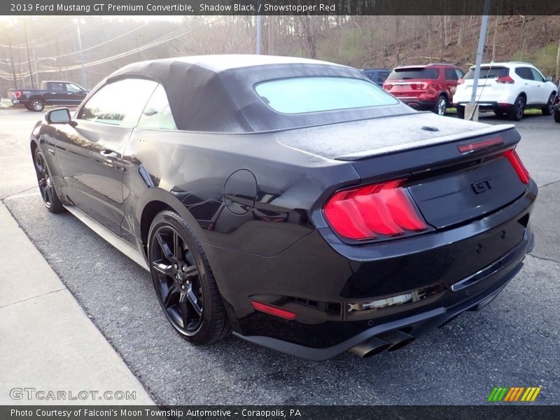 Shadow Black / Showstopper Red 2019 Ford Mustang GT Premium Convertible