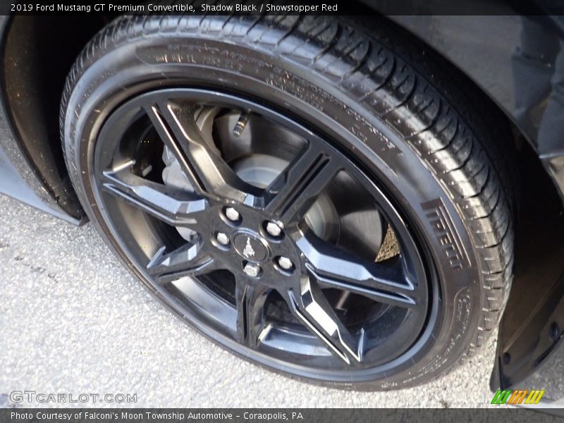 Shadow Black / Showstopper Red 2019 Ford Mustang GT Premium Convertible