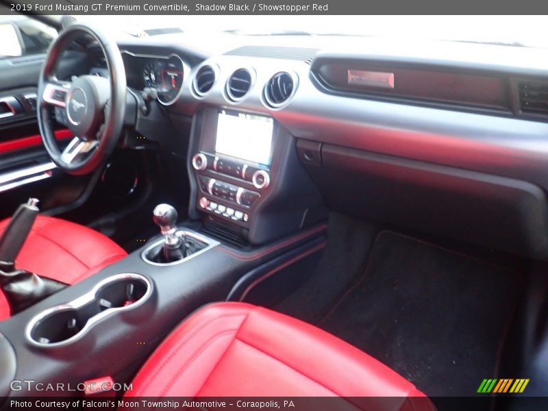 Shadow Black / Showstopper Red 2019 Ford Mustang GT Premium Convertible