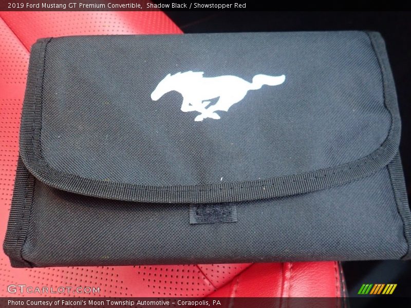 Shadow Black / Showstopper Red 2019 Ford Mustang GT Premium Convertible