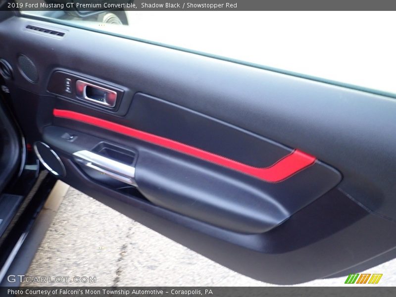 Shadow Black / Showstopper Red 2019 Ford Mustang GT Premium Convertible