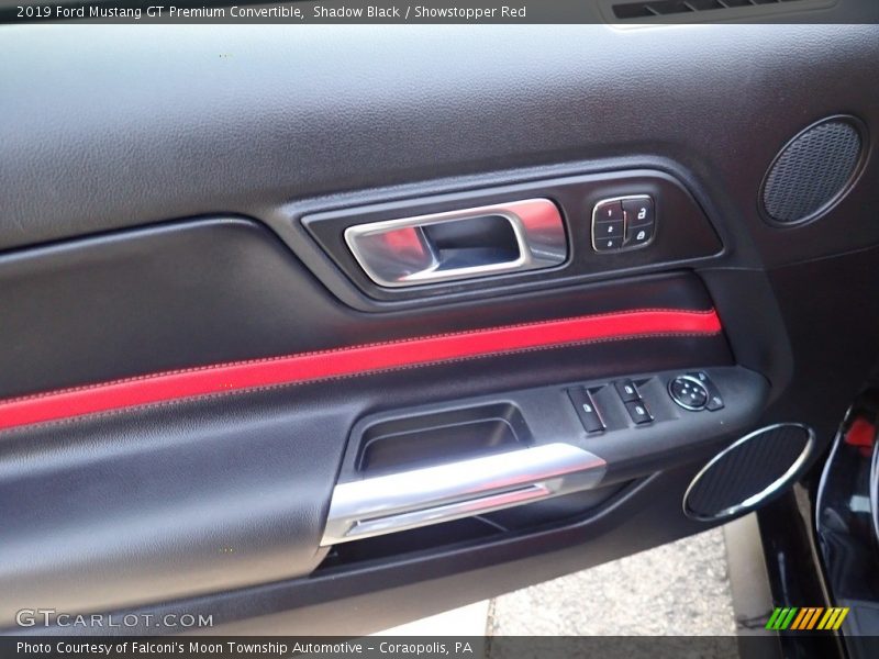 Shadow Black / Showstopper Red 2019 Ford Mustang GT Premium Convertible