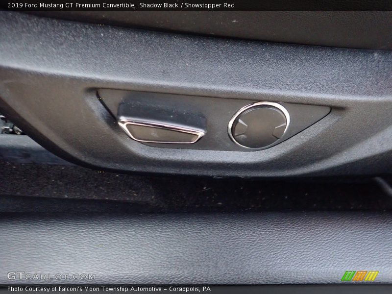 Shadow Black / Showstopper Red 2019 Ford Mustang GT Premium Convertible