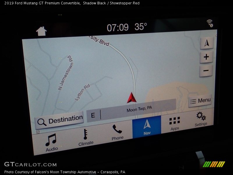 Shadow Black / Showstopper Red 2019 Ford Mustang GT Premium Convertible