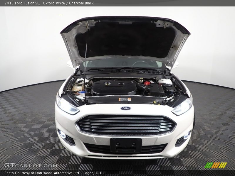 Oxford White / Charcoal Black 2015 Ford Fusion SE