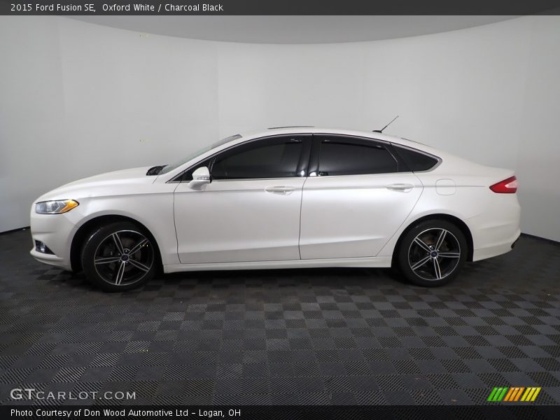 Oxford White / Charcoal Black 2015 Ford Fusion SE