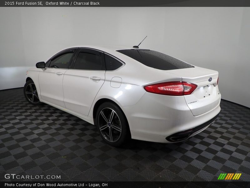 Oxford White / Charcoal Black 2015 Ford Fusion SE