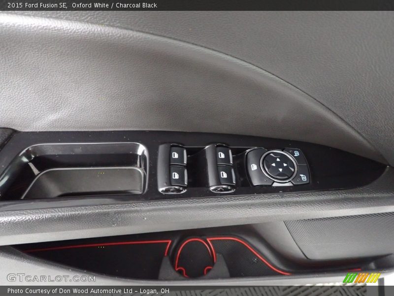 Oxford White / Charcoal Black 2015 Ford Fusion SE