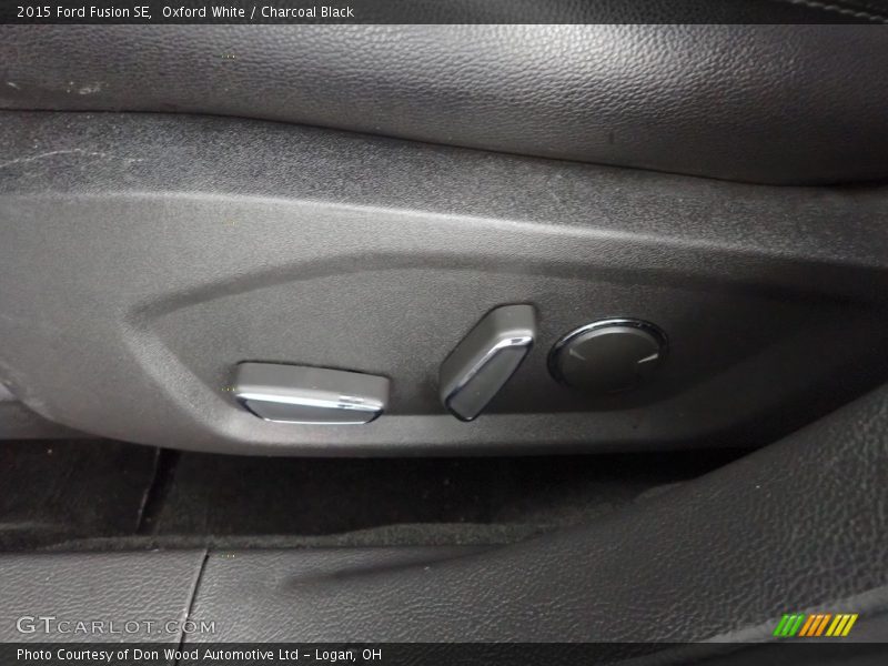 Oxford White / Charcoal Black 2015 Ford Fusion SE