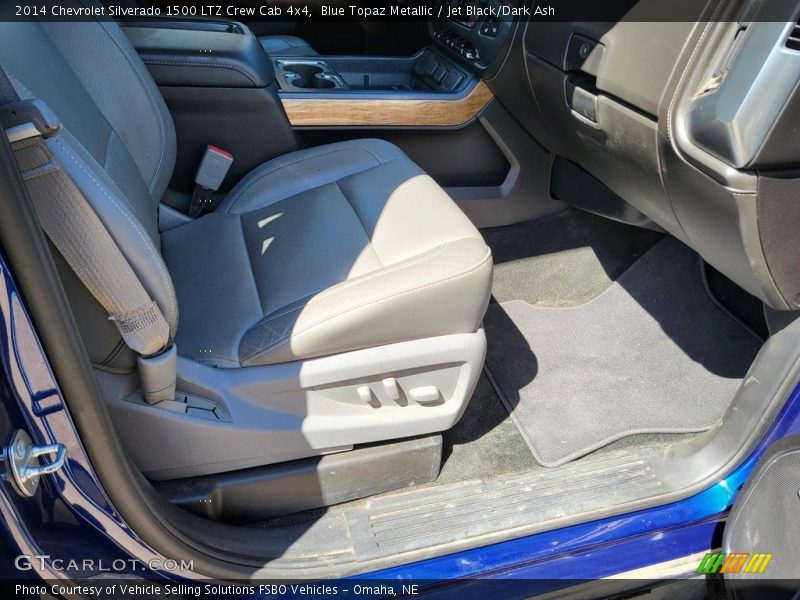 Blue Topaz Metallic / Jet Black/Dark Ash 2014 Chevrolet Silverado 1500 LTZ Crew Cab 4x4