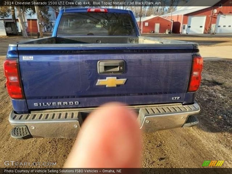 Blue Topaz Metallic / Jet Black/Dark Ash 2014 Chevrolet Silverado 1500 LTZ Crew Cab 4x4