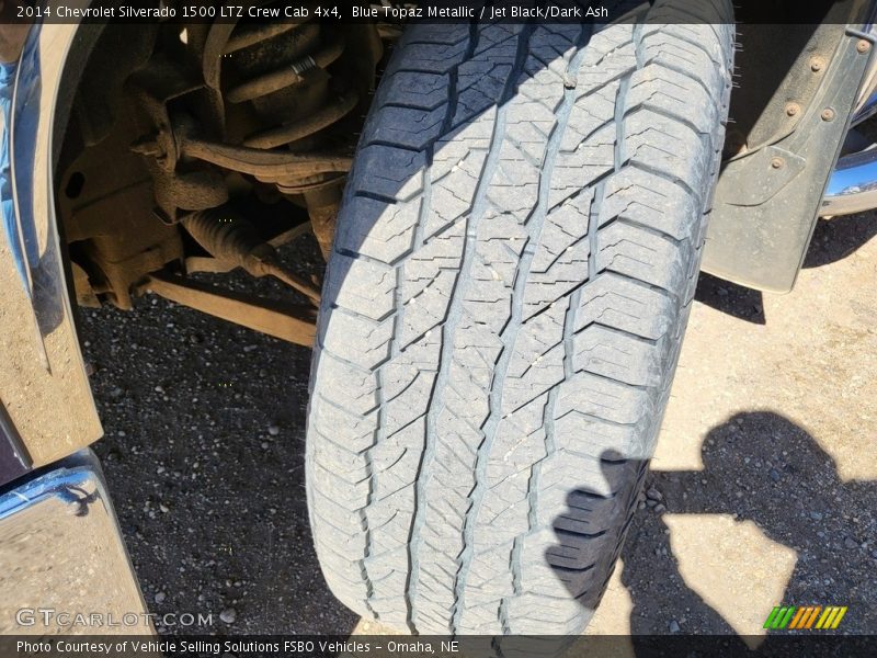 Blue Topaz Metallic / Jet Black/Dark Ash 2014 Chevrolet Silverado 1500 LTZ Crew Cab 4x4