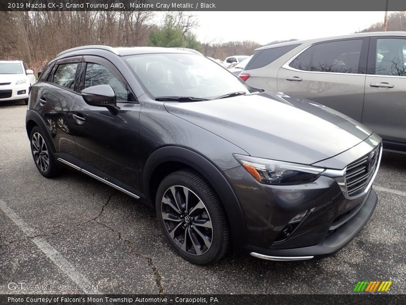 Machine Gray Metallic / Black 2019 Mazda CX-3 Grand Touring AWD