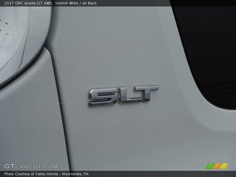 Summit White / Jet Black 2017 GMC Acadia SLT AWD