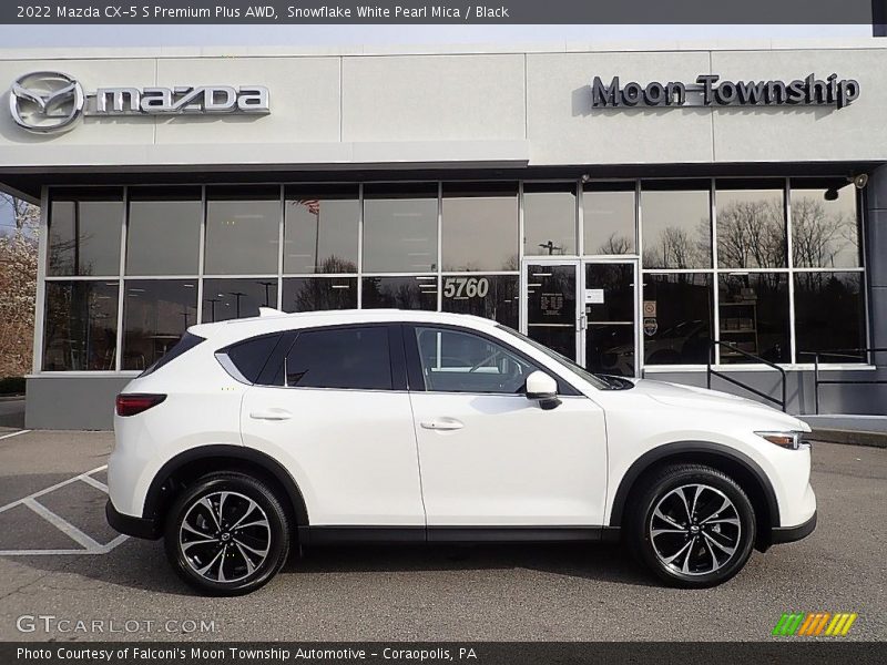 Snowflake White Pearl Mica / Black 2022 Mazda CX-5 S Premium Plus AWD