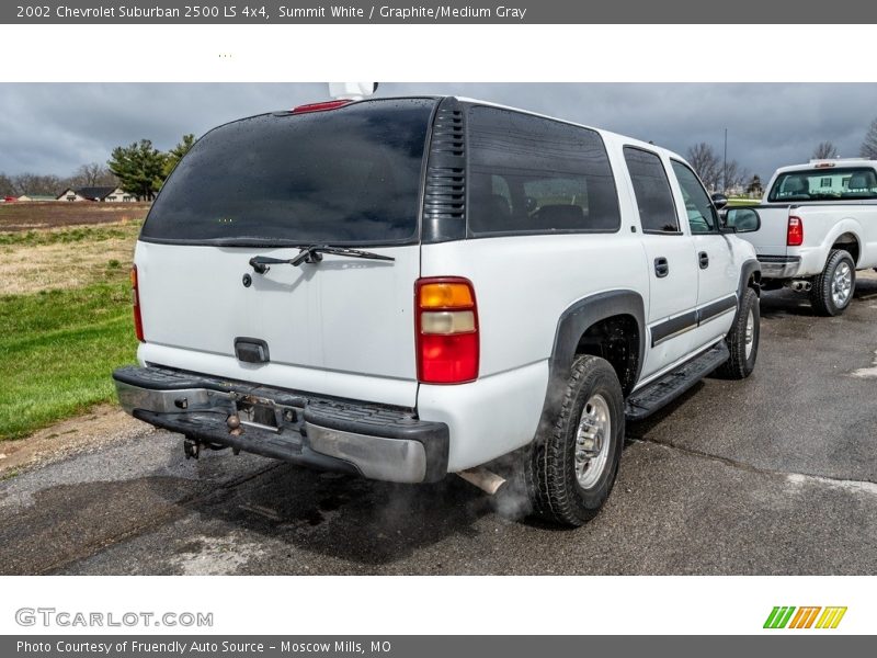 Summit White / Graphite/Medium Gray 2002 Chevrolet Suburban 2500 LS 4x4