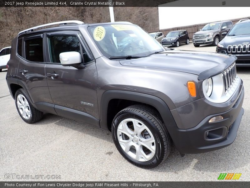 Granite Crystal Metallic / Black 2017 Jeep Renegade Limited 4x4