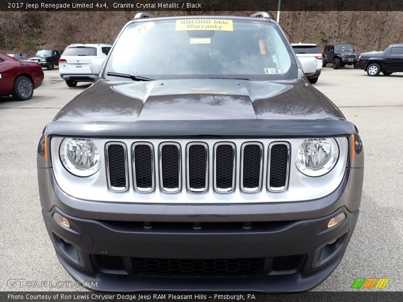 Granite Crystal Metallic / Black 2017 Jeep Renegade Limited 4x4