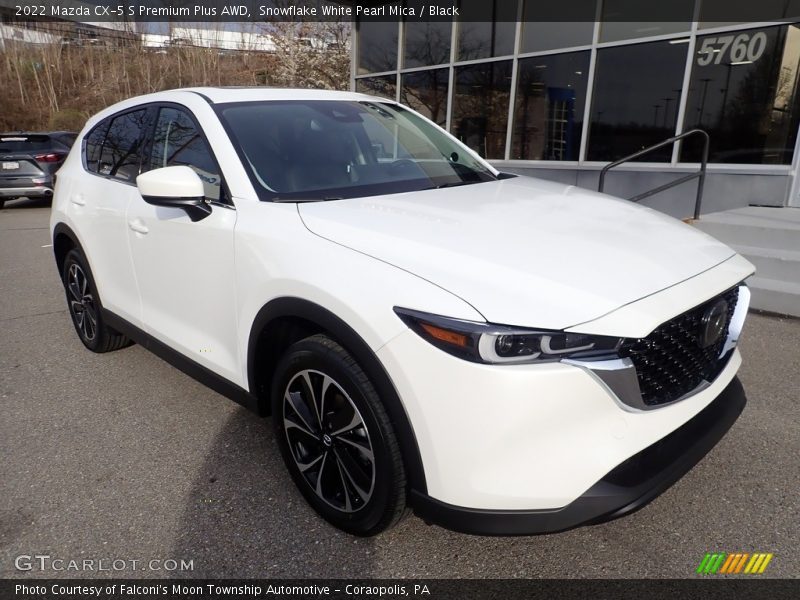 Snowflake White Pearl Mica / Black 2022 Mazda CX-5 S Premium Plus AWD