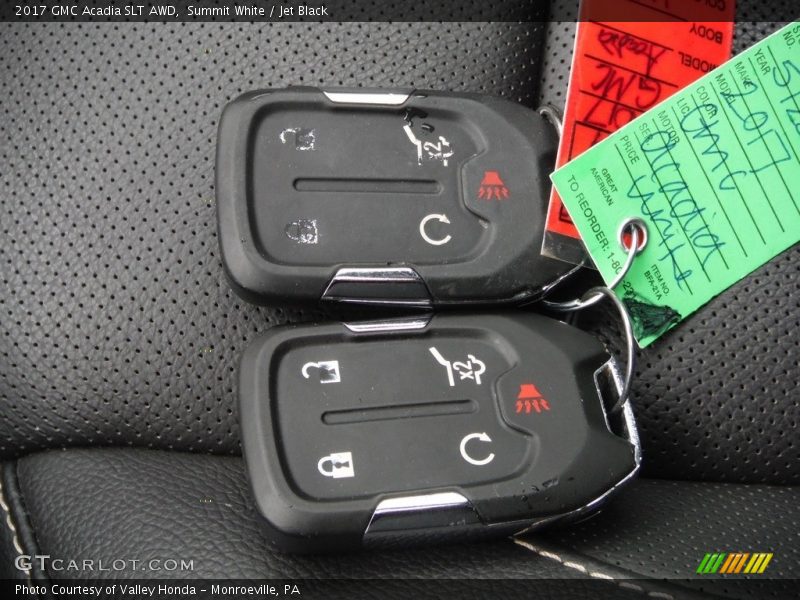 Summit White / Jet Black 2017 GMC Acadia SLT AWD