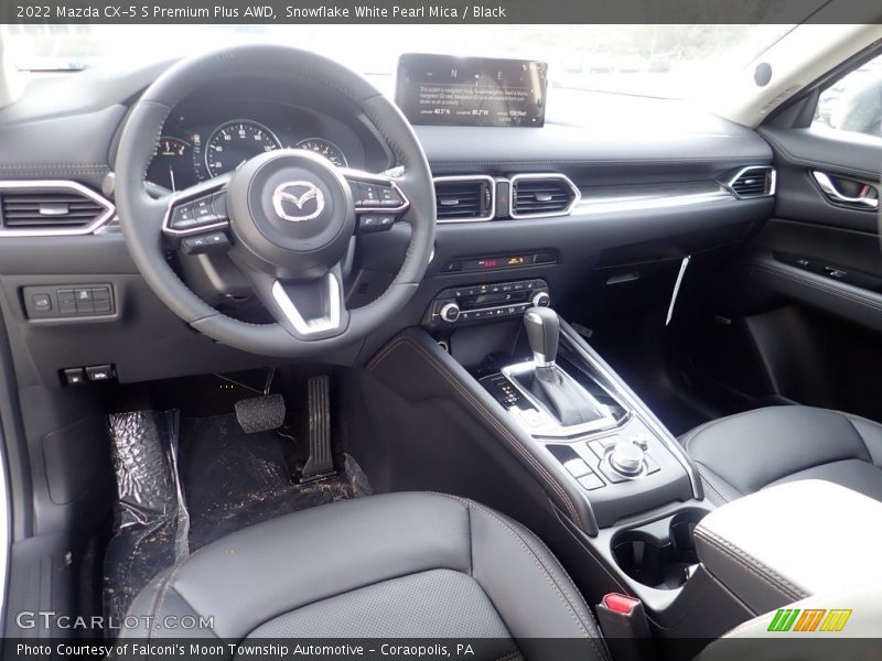 Snowflake White Pearl Mica / Black 2022 Mazda CX-5 S Premium Plus AWD
