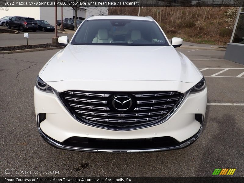 Snowflake White Pearl Mica / Parchment 2022 Mazda CX-9 Signature AWD