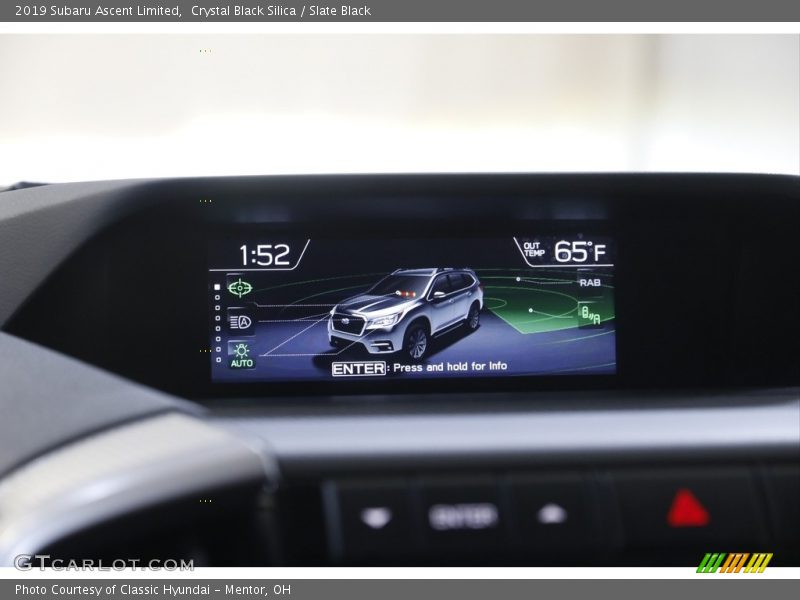 Crystal Black Silica / Slate Black 2019 Subaru Ascent Limited