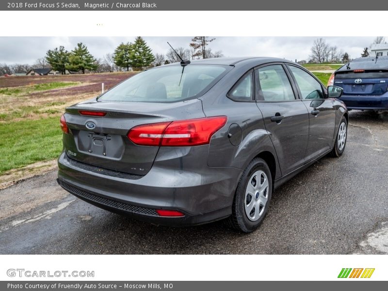 Magnetic / Charcoal Black 2018 Ford Focus S Sedan