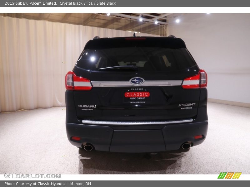 Crystal Black Silica / Slate Black 2019 Subaru Ascent Limited