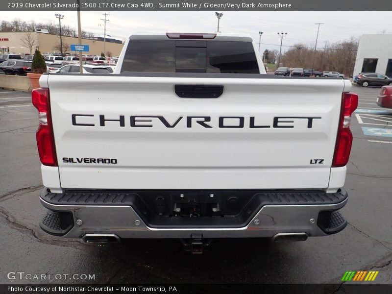 Summit White / Gideon/Very Dark Atmosphere 2019 Chevrolet Silverado 1500 LTZ Crew Cab 4WD