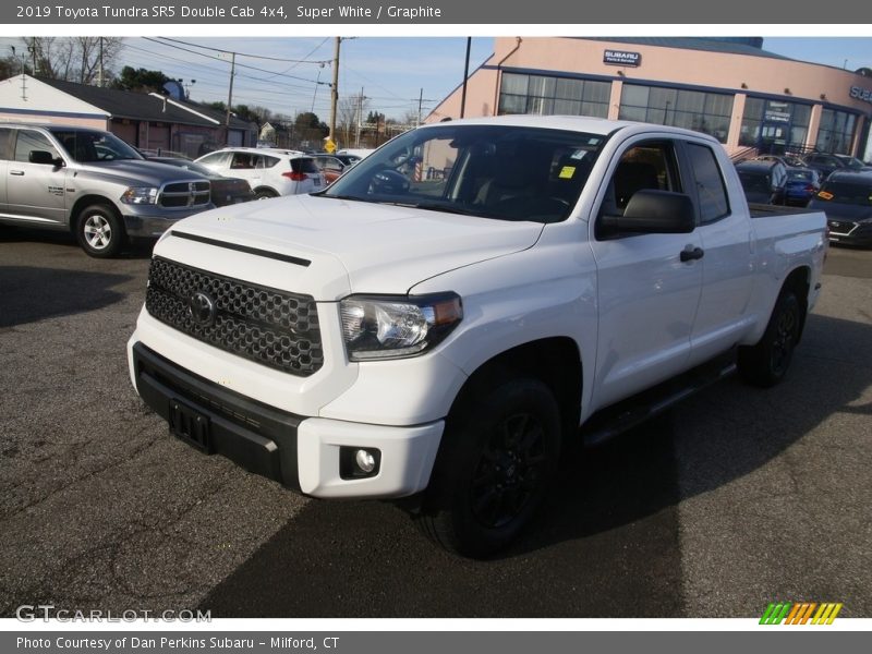 Super White / Graphite 2019 Toyota Tundra SR5 Double Cab 4x4