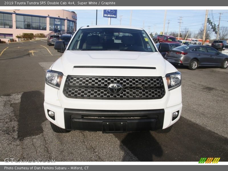 Super White / Graphite 2019 Toyota Tundra SR5 Double Cab 4x4
