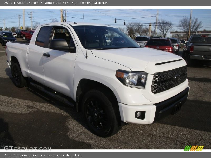 Super White / Graphite 2019 Toyota Tundra SR5 Double Cab 4x4