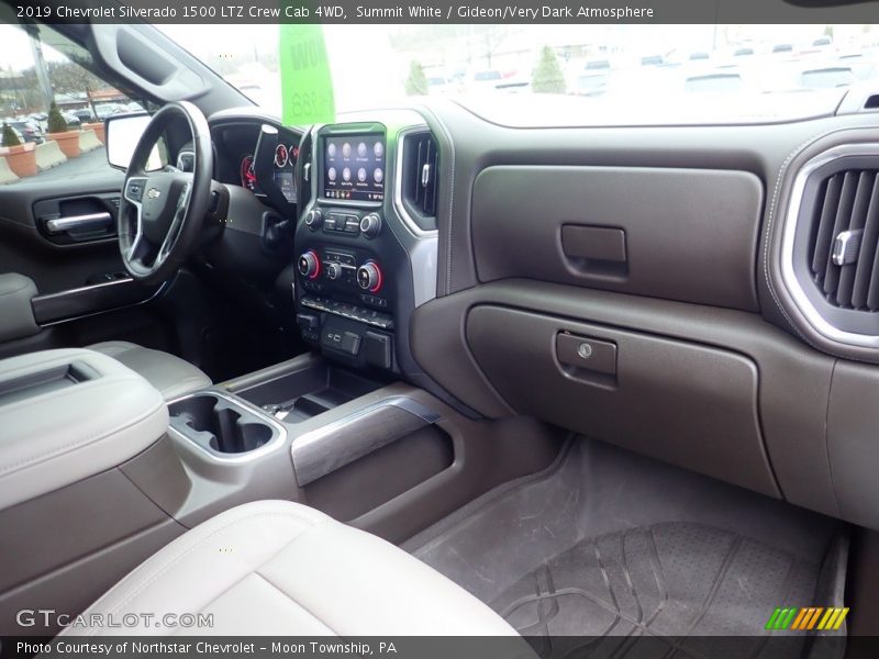 Summit White / Gideon/Very Dark Atmosphere 2019 Chevrolet Silverado 1500 LTZ Crew Cab 4WD