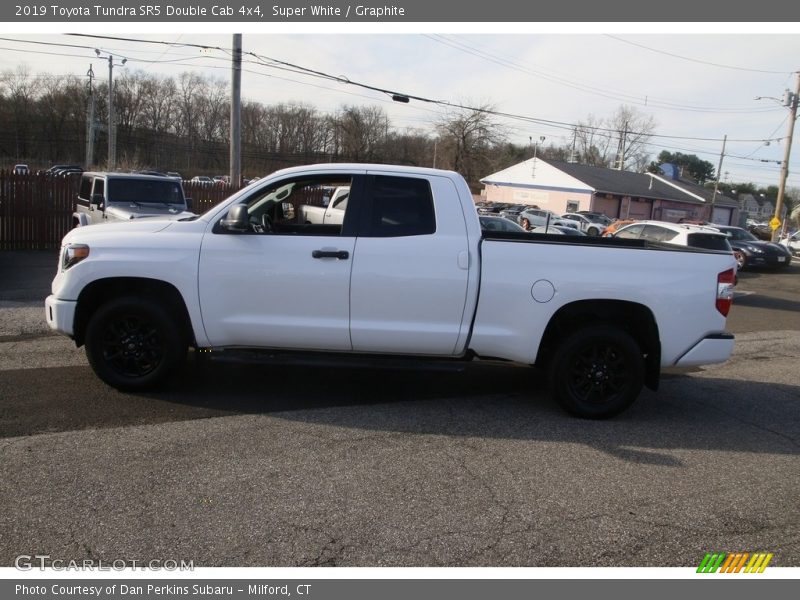 Super White / Graphite 2019 Toyota Tundra SR5 Double Cab 4x4