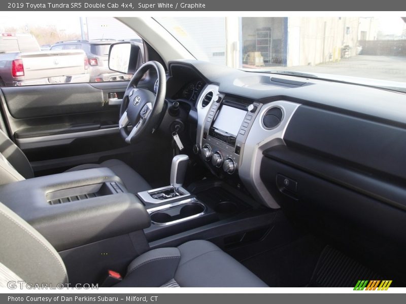 Super White / Graphite 2019 Toyota Tundra SR5 Double Cab 4x4