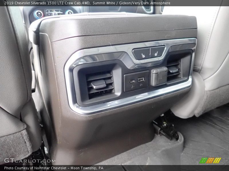 Summit White / Gideon/Very Dark Atmosphere 2019 Chevrolet Silverado 1500 LTZ Crew Cab 4WD