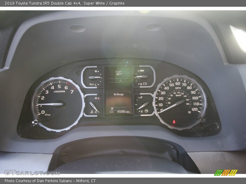 Super White / Graphite 2019 Toyota Tundra SR5 Double Cab 4x4