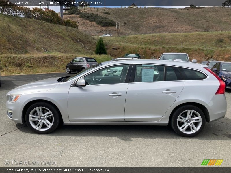  2015 V60 T5 AWD Bright Silver Metallic