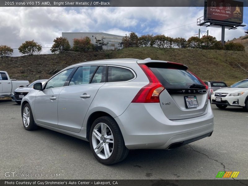 Bright Silver Metallic / Off-Black 2015 Volvo V60 T5 AWD