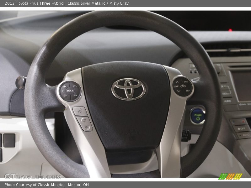 Classic Silver Metallic / Misty Gray 2013 Toyota Prius Three Hybrid