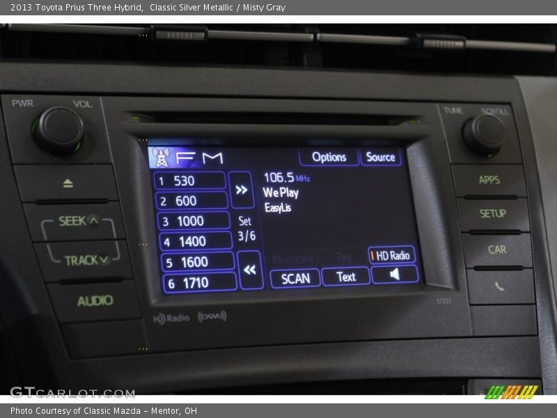 Classic Silver Metallic / Misty Gray 2013 Toyota Prius Three Hybrid
