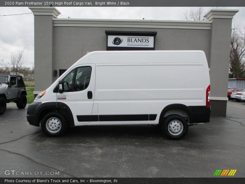 Bright White / Black 2020 Ram ProMaster 1500 High Roof Cargo Van