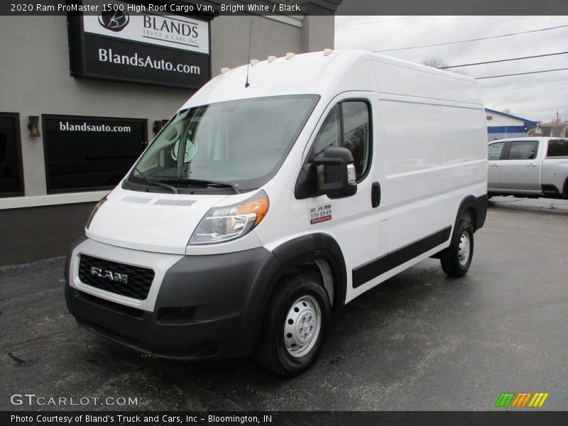 Bright White / Black 2020 Ram ProMaster 1500 High Roof Cargo Van