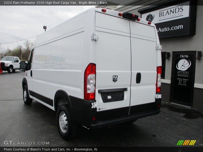 Bright White / Black 2020 Ram ProMaster 1500 High Roof Cargo Van